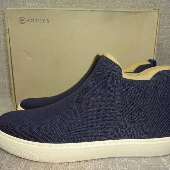 Rothys The Chelsea Nightfall Fabric High Top Sneaker Boots Multiple Sizes