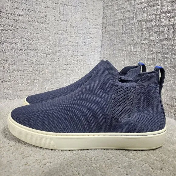 Rothys The Chelsea Women's Size 8 US Maritime Navy Fabric High Top Sneaker Boots
