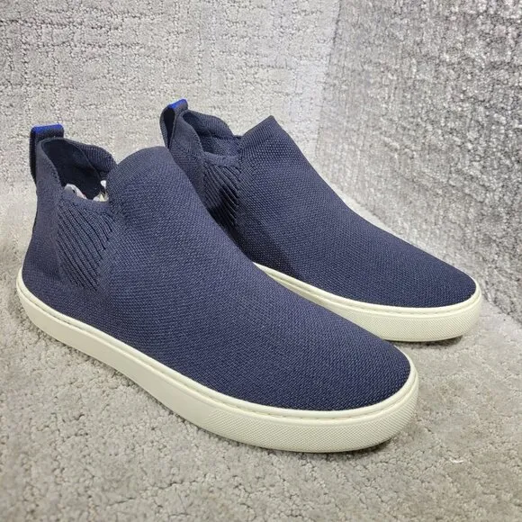 Rothys The Chelsea Women's Size 8 US Maritime Navy Fabric High Top Sneaker Boots