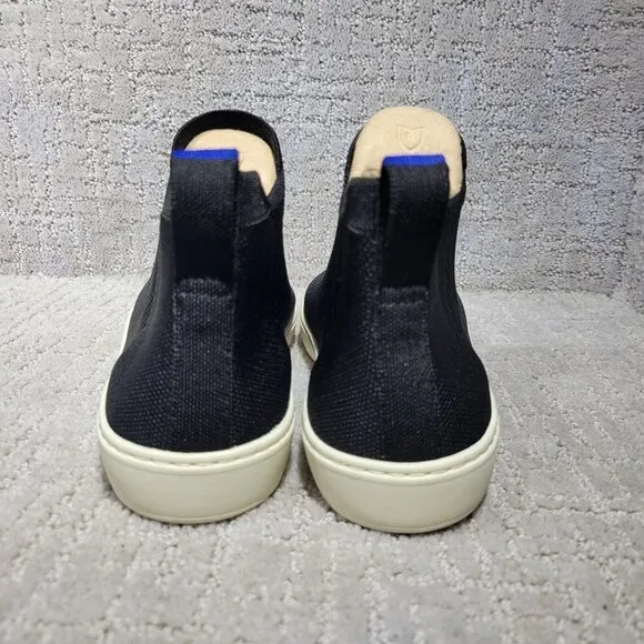 Rothys The Chelsea Women's Size 8.5 US Black Fabric High Top Sneaker Boots