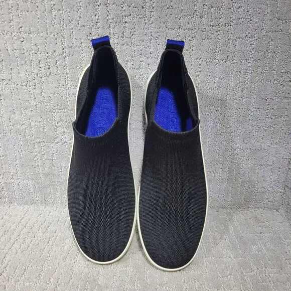 Rothys The Chelsea Women's Size 8.5 US Black Fabric High Top Sneaker Boots