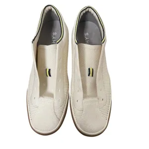 Rothy’s The Lace Up Cream Neutral Knitted Sneakers Size 7
