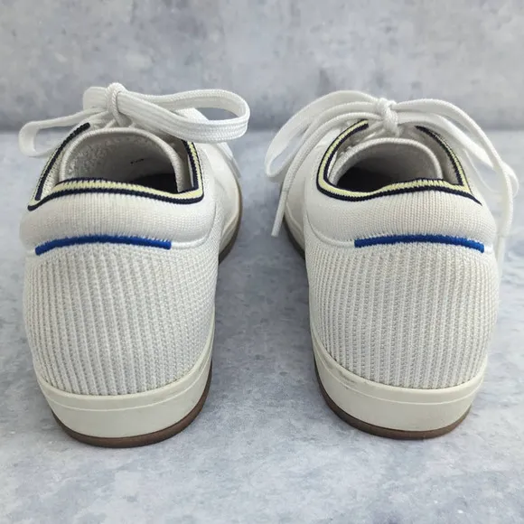 Rothy's The Lace Up Sneaker in Off-White Vanilla, Size 8