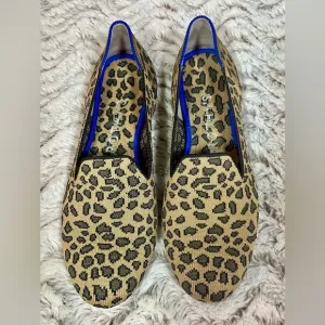 Rothy's The Loafer Spotted Leopard Print  Round Toe Slip On Women’s Size 7.5