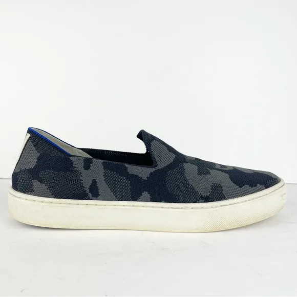 Rothy’s The Original Slip On Sneaker Grey Camo Eco Friendly Sneakers Shoes