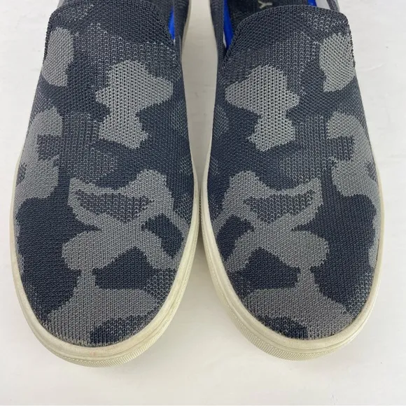 Rothy’s The Original Slip On Sneaker Grey Camo Eco Friendly Sneakers Shoes