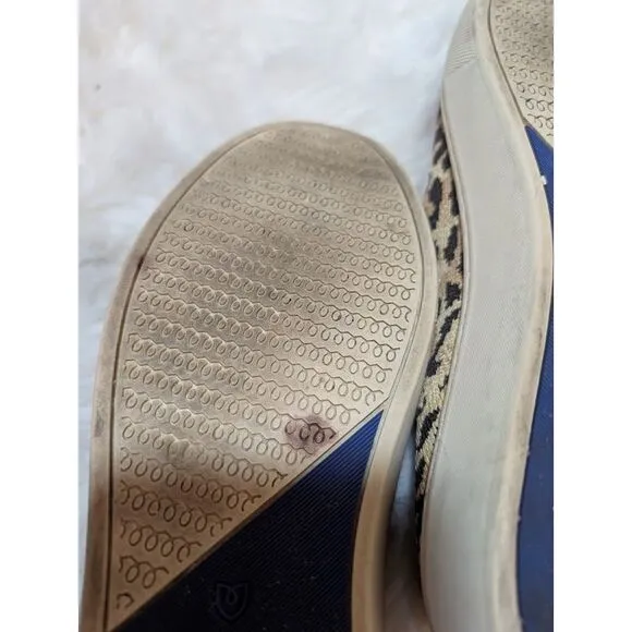 Rothy's The Original Slip‎ on Sneaker Leopard Print sz 9 Women's