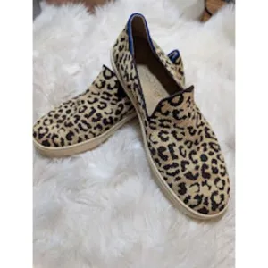 Rothy's The Original Slip‎ on Sneaker Leopard Print sz 9 Women's
