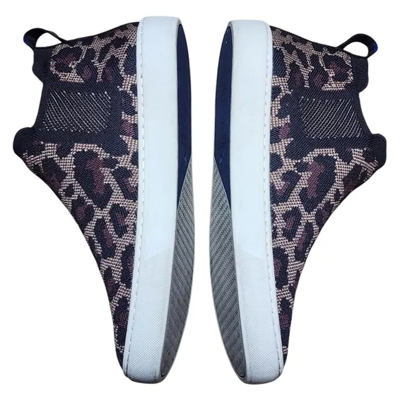 Rothy's Women The Chelsea Wildcat Size 8.5 Fabric High Top Sneaker Boots