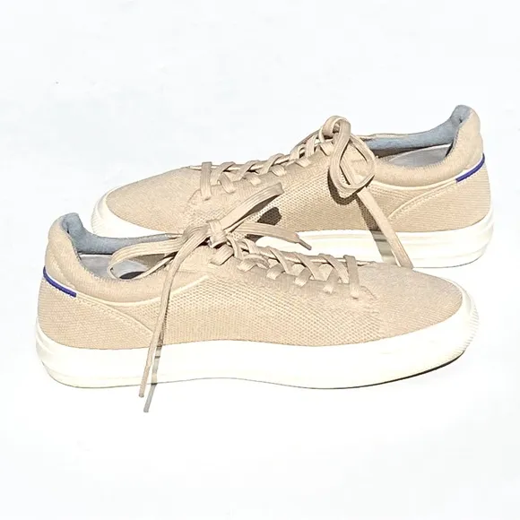 ROTHY’S Women’s RS02 Lace Up Breathable Sneaker Wheat Tan Size 9