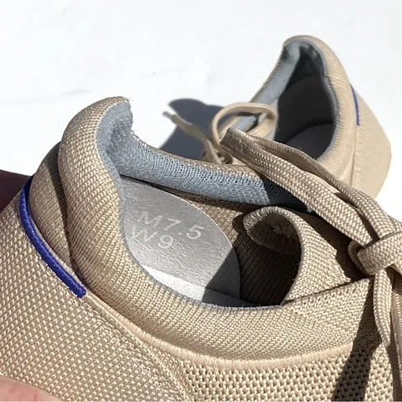 ROTHY’S Women’s RS02 Lace Up Breathable Sneaker Wheat Tan Size 9