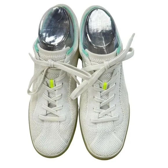 Rothy's Women's The Lace Up White Terry Sneaker Size 9