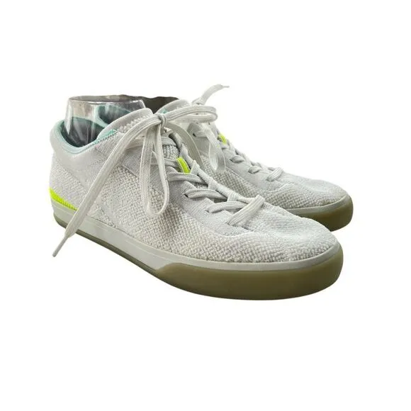 Rothy's Women's The Lace Up White Terry Sneaker Size 9
