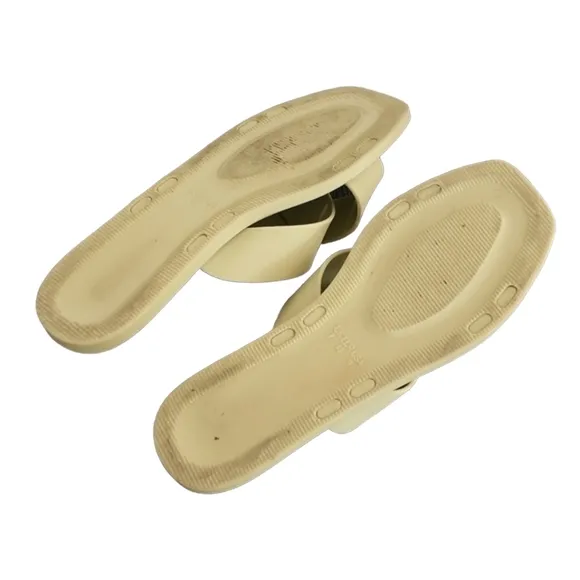 Roxoni Criss Cross Jelly Slides 40 9 Sandals  Flexible Minimalist Opaque