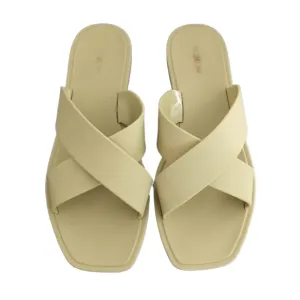 Roxoni Criss Cross Jelly Slides 40 9 Sandals  Flexible Minimalist Opaque