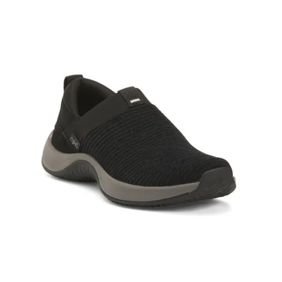 RYKA Black Encore Plus Knit Slip-on Sneakers