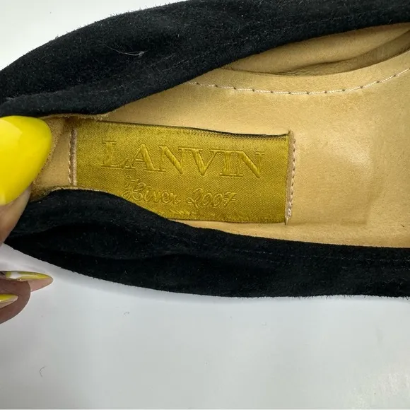 ‼️SALE‼️ Lanvin Suede Bow Ballet Flats