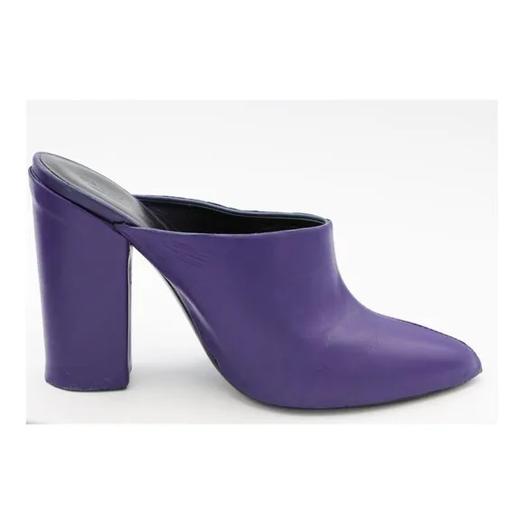 SALLY LAPOINTE Purple Mule Sandals