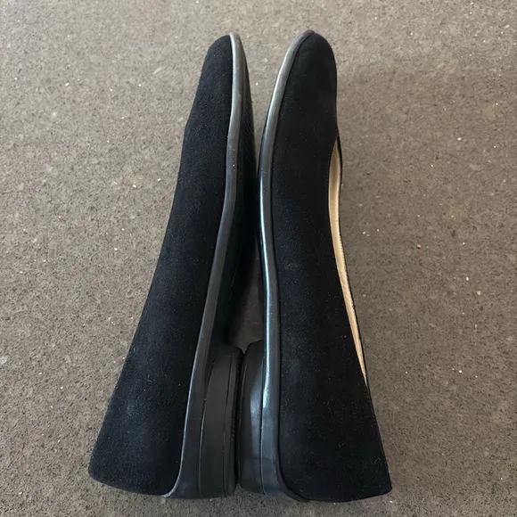 Salvatore Ferragamo Black Suede Flats 7