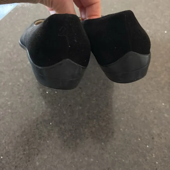 Salvatore Ferragamo Black Suede Flats 7