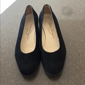 Salvatore Ferragamo Black Suede Flats 7