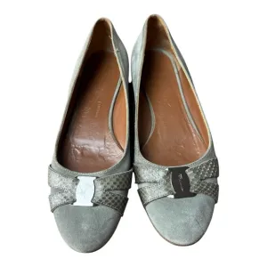 Salvatore Ferragamo | Vintage Green Suede Flats Size 10