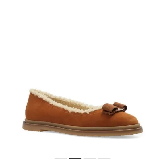 Salvatore Ferragamo Women's Brown Suede Flats