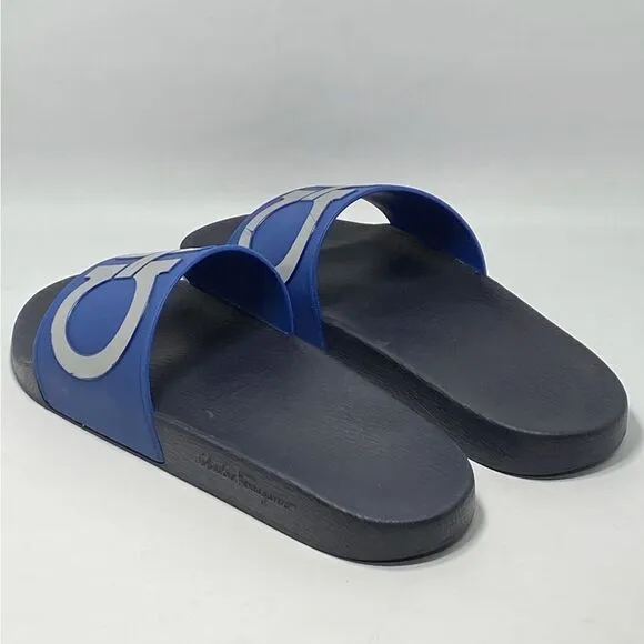 Salvatore Ferragamo Men's Logo Slide Sandals size 10 M