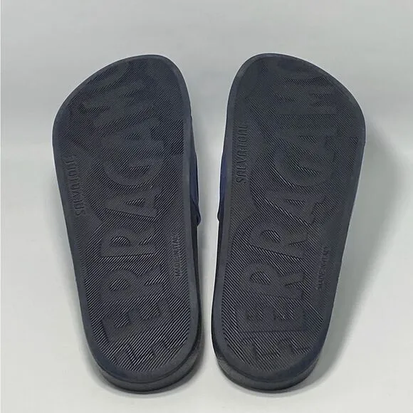 Salvatore Ferragamo Men's Logo Slide Sandals size 10 M