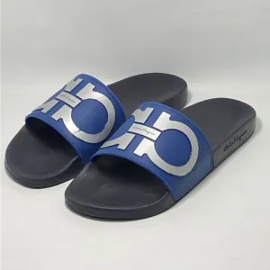 Salvatore Ferragamo Men's Logo Slide Sandals size 10 M