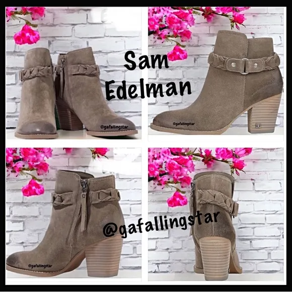 Sam Edelman Burnished Suede Ankle Boot