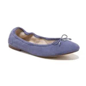 Sam Edelman Felicia Flats Ballet Suede Leather Purple NEW 8.5 US