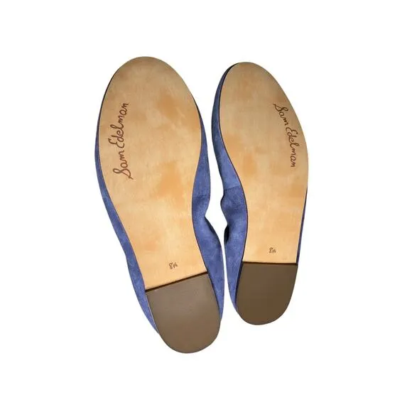 Sam Edelman Felicia Flats Ballet Suede Leather Purple NEW 8.5 US