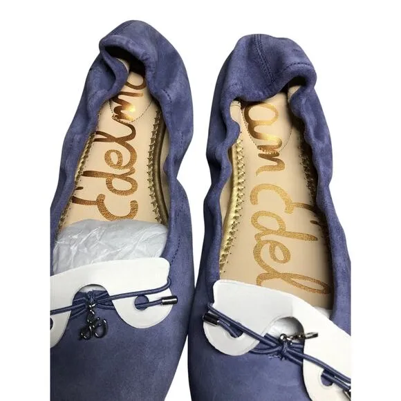 Sam Edelman Felicia Flats Ballet Suede Leather Purple NEW 8.5 US
