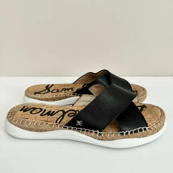 Sam Edelman Jen Slides Leather Sandals Size 10
