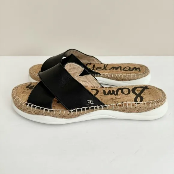 Sam Edelman Jen Slides Leather Sandals Size 10