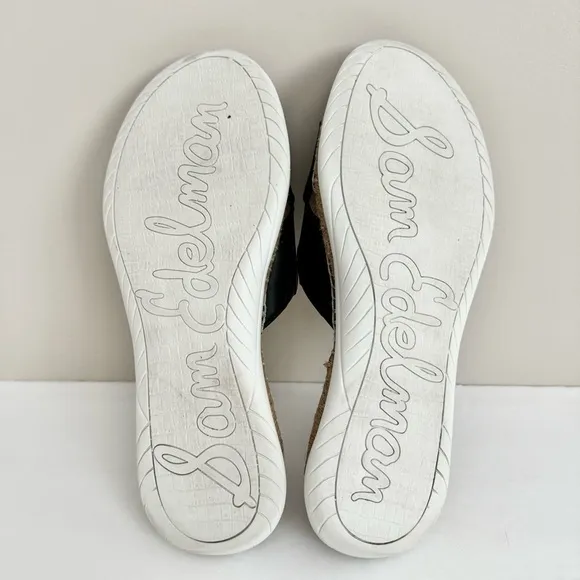 Sam Edelman Jen Slides Leather Sandals Size 10