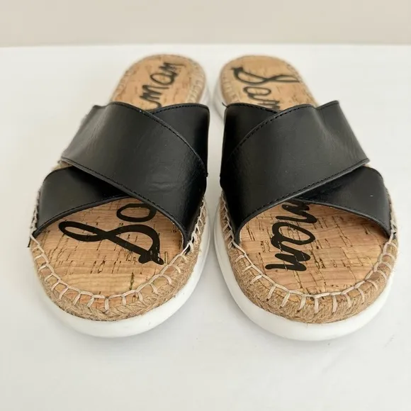 Sam Edelman Jen Slides Leather Sandals Size 10