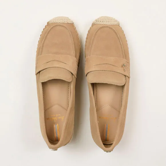 Sam Edelman Kai Women Suede Slip On Loafers Taupe Size 10