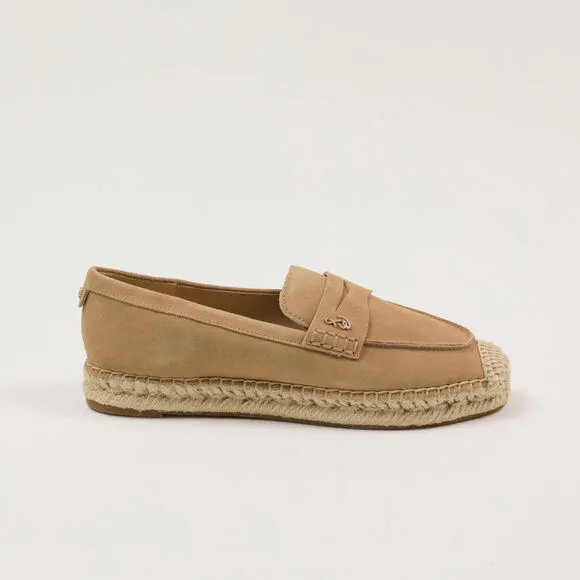 Sam Edelman Kai Women Suede Slip On Loafers Taupe Size 10
