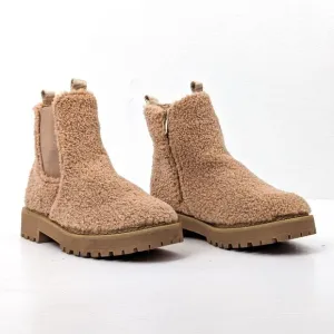 Sam Edelman Kids Laguna Fabric Tan Zip Chelsea Ankle Boots sz 4