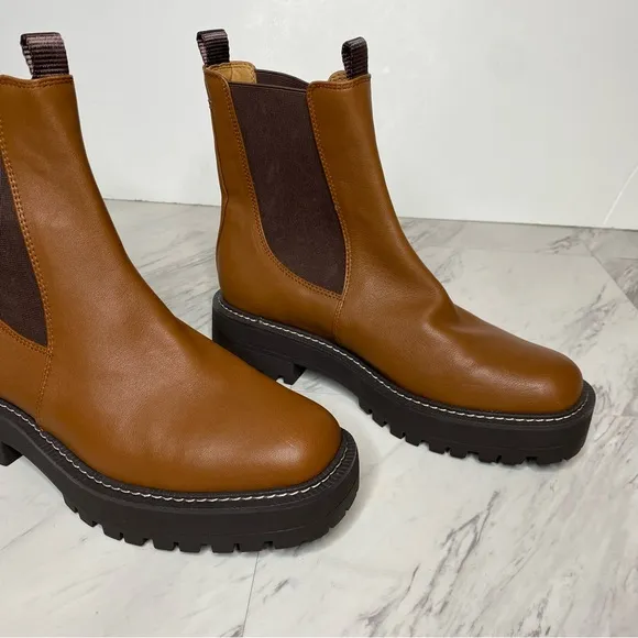 Sam Edelman Laguna Brown Leather Chelsea Boot 9M