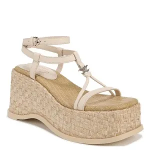 SAM EDELMAN Odette Leather Basket Weave Wedge Platform Sandals SIZE 10 NWT