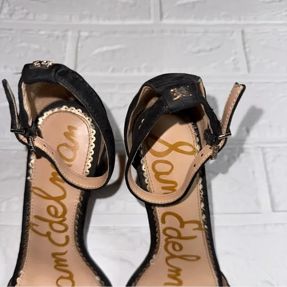 Sam Edelman Odila Scalloped Suede Sandals Size 6