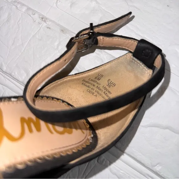 Sam Edelman Odila Scalloped Suede Sandals Size 6