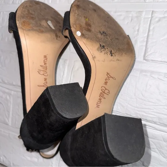 Sam Edelman Odila Scalloped Suede Sandals Size 6