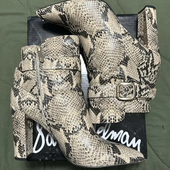 Sam Edelman Rita Snakeskin Bootie