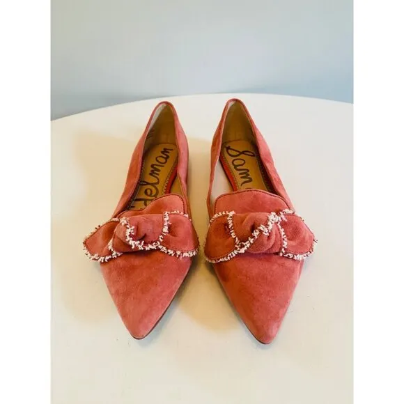 Sam Edelman Rochester Ballet Flats Size 8 Blush Suede Slip On