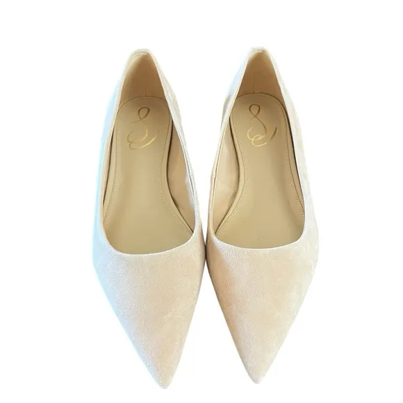 Sam Edelman Wanda Suede Ballet Flats Pointed Toe Cappuccino Neutral  NEW Size 7