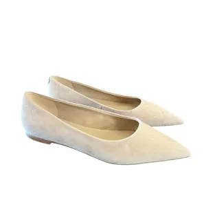 Sam Edelman Wanda Suede Ballet Flats Pointed Toe Cappuccino Neutral  NEW Size 7